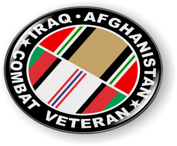 Iraq - Afghanistan Combat Veteran Emblem
